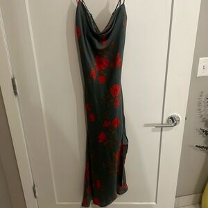 ASTR the Label gaia floral midi dress